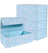 LFBOX Blue Ocean Theme Gift Box with Magnetic Lids 13.8x8.3x4.4 in, Large Bridesmaid Proposal Box...