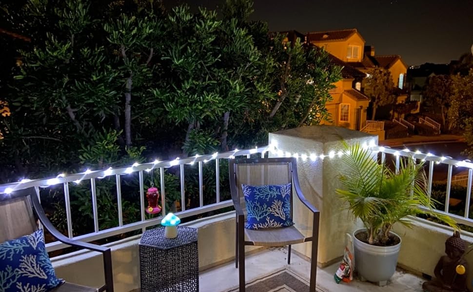 outdoor railing rope lights
