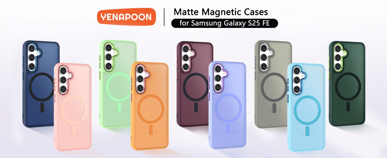 Matte Magnetic Phone Case for samsung galaxy s25 fe