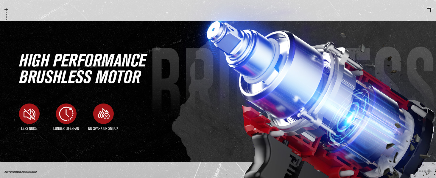 impact gun with brushless motor