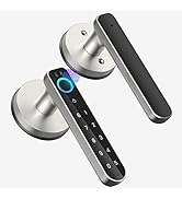 Fingerprint Door Lock, Smart Code biometric Door Lock,with passcode keypad keyless Entry Door Han...