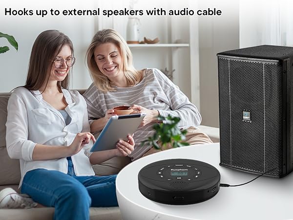 portable cd player with AUX out