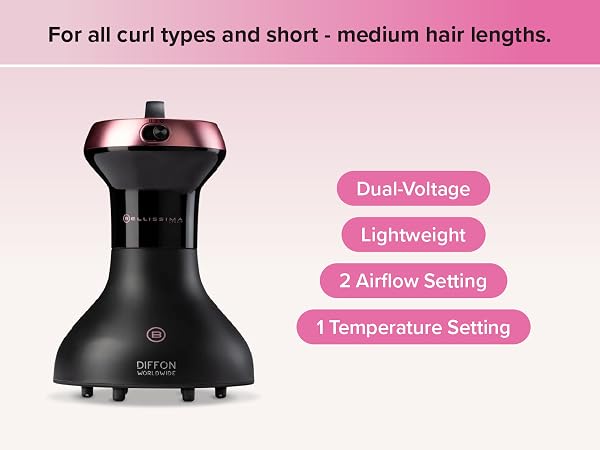 Diffon Worldwide Diffuser For all curl types and short-to-medium hair lengths.