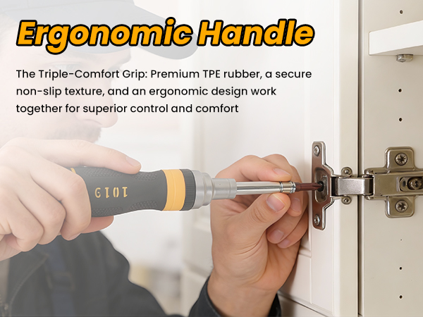 REKCKRUL 19-in-1 Ratcheting Multi-Bit Screwdriver Set