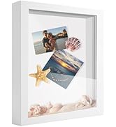 SUNMEG 11x14 Shadow Box Frame Display Case, Wood with Plexiglass, Display Case Box for Memorabili...
