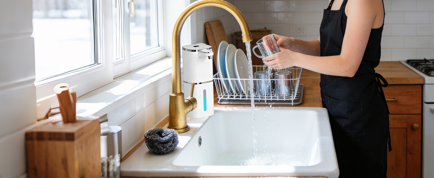The automatic soap dispenser touchless is designed for versatility