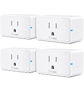 Govee Smart Plug 15A, WiFi Bluetooth Outlets 4 Pack Work with Alexa and Google Assistant, WiFi Pl...