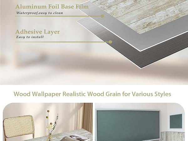 wood grain contact paper