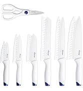 Hancorys Kitchen Knife Set, 13PCS Chef Knife Set with Nonstick Ceramic Anti-Rust Coating, Cooking...
