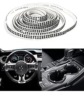 AOCISKA 16.4Ft Bling Car Trim Self Adhesive,Car Dashboard Decorations,DIY Rhinestone Car Interior...