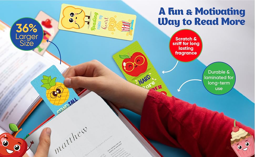bookmarks with 36% larger size