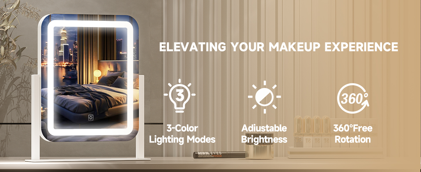 vanity mirror with lights light up mirror makeup mirror with lights large