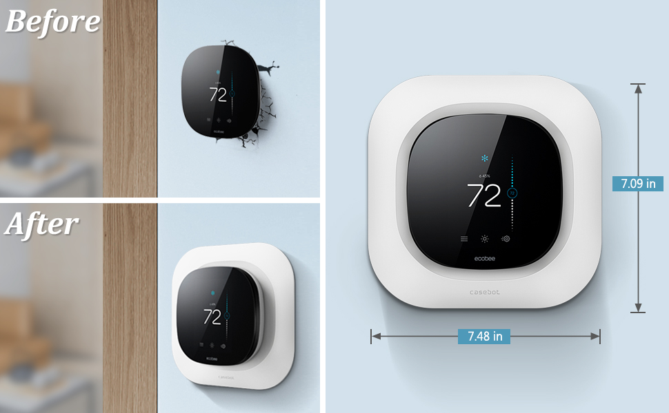 CaseBot Wall Plate for New 2022 Ecobee Smart Thermostat Premium Ecobee Smart Thermostat Enhanced