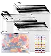 24pcs Large Mesh Zipper Pouch File Bags YOPCDJ Reusable Zippered Pouches for Organizing Classroom...