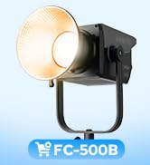 Nanlite FC-500B Bi-Color LED Video Light 2700K–6500K, 500W High Output, CRI 96+ TLCI 98+, Dimmabl...