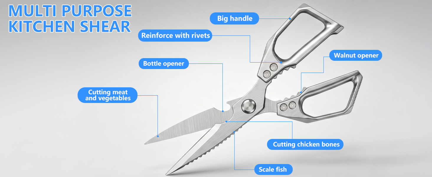 kitchen utensils kitchen scissors for food heavy duty kitchen shears heavy duty meat cooking