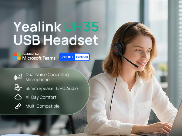 UH35 usbc headset with microphone