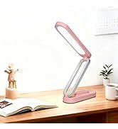 Rechargeable LED Desk Lamp, Foldable Portable Table Light with 3 Brightness Levels,Type-C USB Cha...