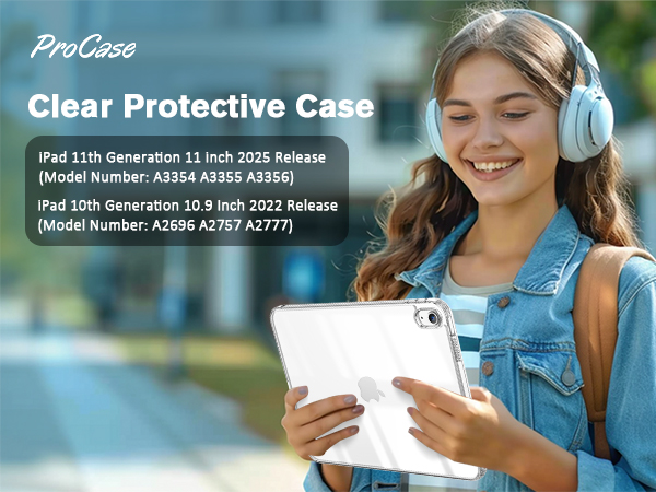 Clear Case for iPad 10th Generation 10.9 Inch 2022