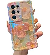 XIZYO Case for Samsung Galaxy S24 Ultra, Colorful Retro Oil Painting Flower Cute Floral Aesthetic...