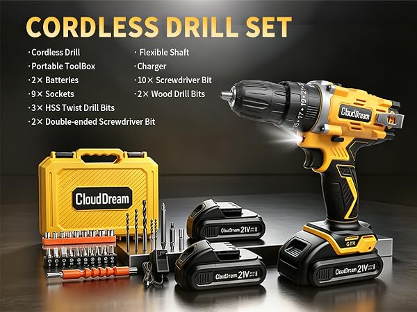 CORDLESS DRILL SET