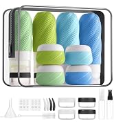 23 Pack TSA Approved Travel Bottles for Toiletries, Leak Proof Refillable Travel Size Containers ...