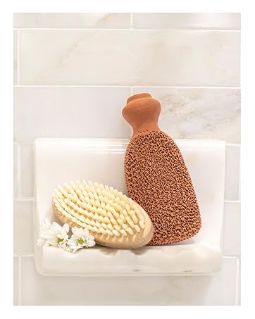 Store your Foot Scrubber in the shower to use after feet have softened to scrub away calluses