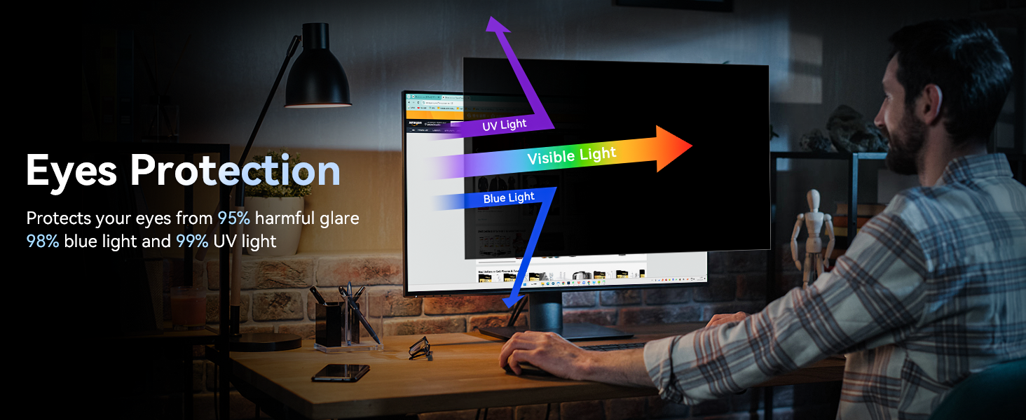 27 inch monitor privacy screen