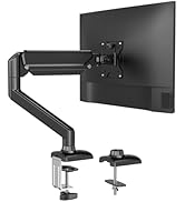 C-MOUNTS Single Monitor Desk Mount Full Motion Adjustable for 13" to 32" Monitor,Heavy Duty Gas S...