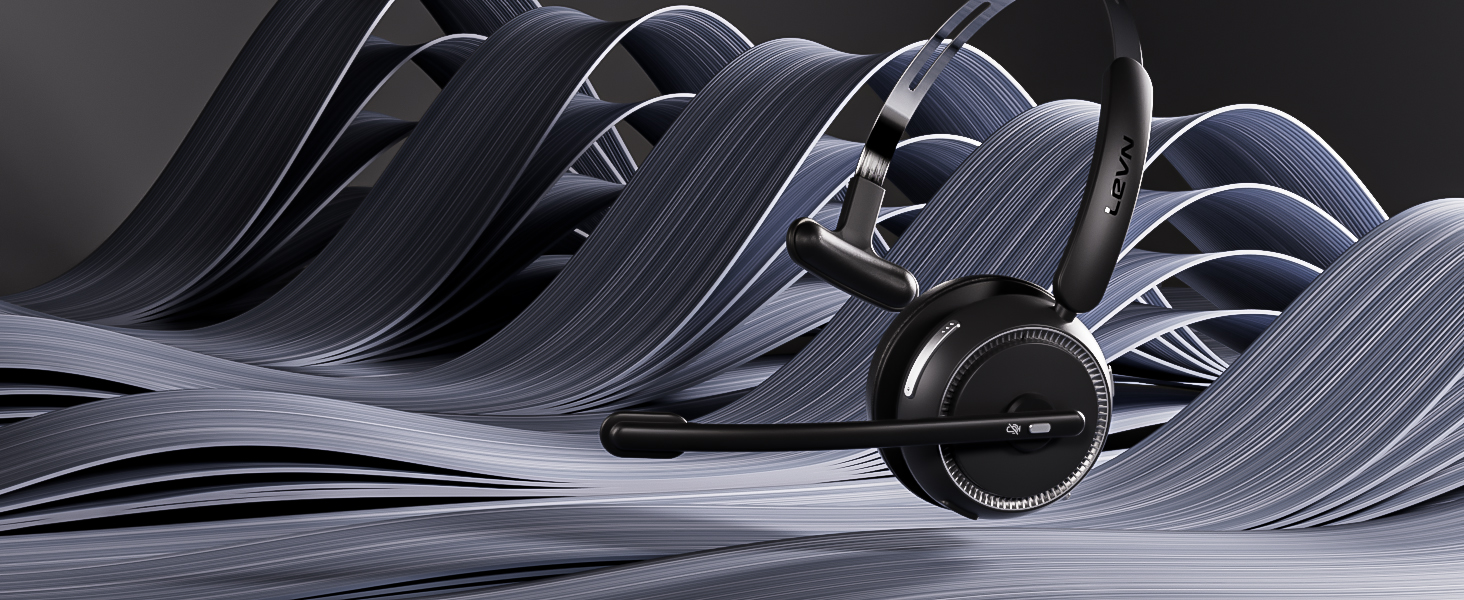 Wireless Headset with Mic for Work