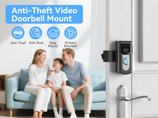 Anti-Theft Video Doorbell Mount