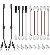 HitLights LED Strip Connector 2Pin 10mm LED Connector Kit for 3528 5050 LED Strip