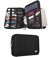BUBM Double Layer Electronic Accessories Organizer, Travel Gadget Bag for Cables, USB Flash Drive...