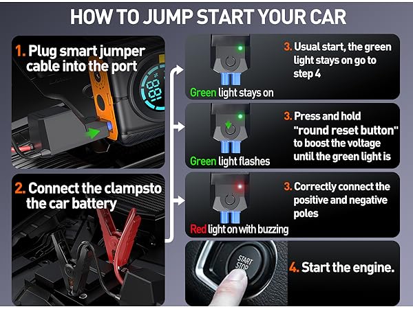 Jump Starter with Air Compressor