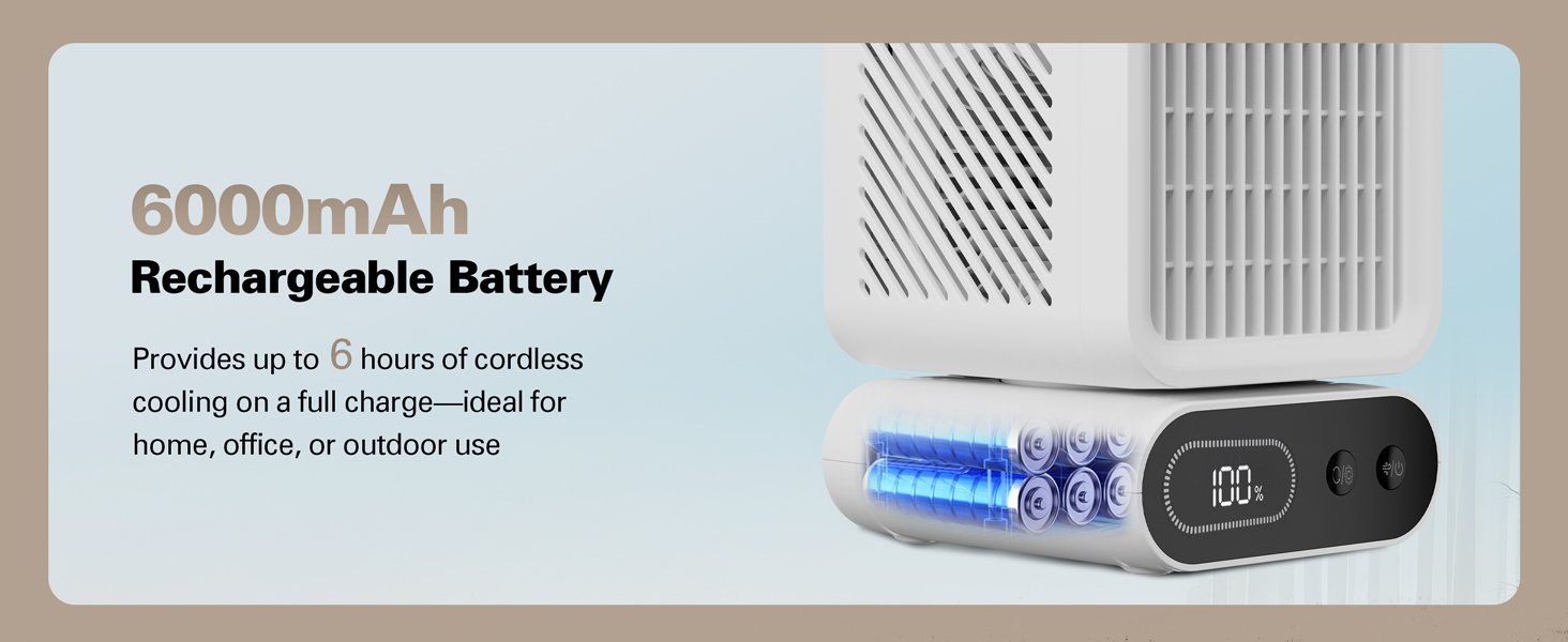 6000mAh Rechargeable Battery 