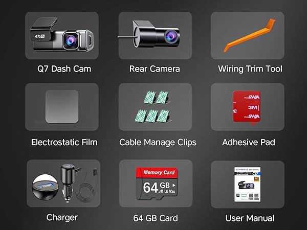 dash cam front and rear