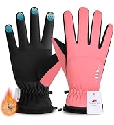 rivmount Kids 3M Thinsulate Ski Gloves Touchscreen Waterproof Warm for Boy Girl Youth Outdoor Ski...