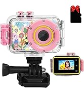Waterproof Camera Toys for Kids 3-8 Year Old Boys Girls, Toddler Kids Camera Birthday Gift for 3 ...