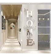 Vaabee Home Wall Decor Signs Letters Acrylic Mirror Stickers Family House Decorations for Living ...