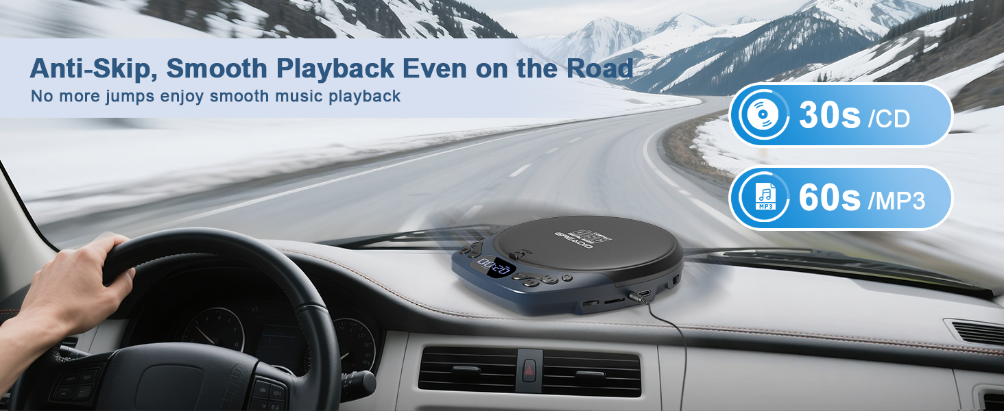 cd player with headphones