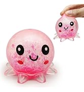 ZTATU Mini Octopus Stress Balls for Adults Squishy Fidget Toys (1PCS) Squeeze Sugar Ball Squishy ...