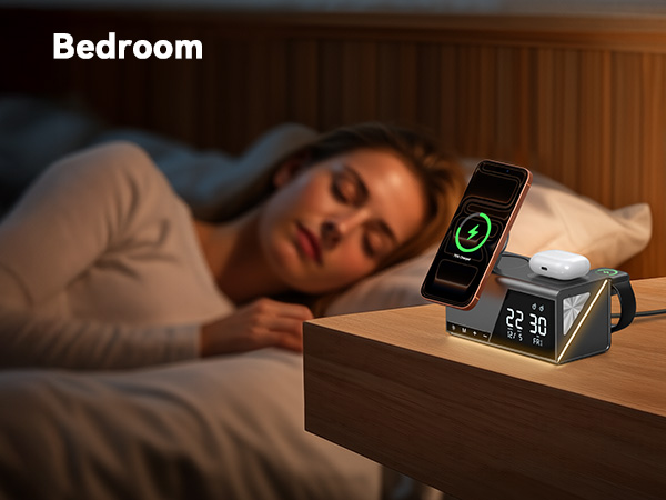 apple charging station with clock alarm clock charging station wireless charger alarm clock