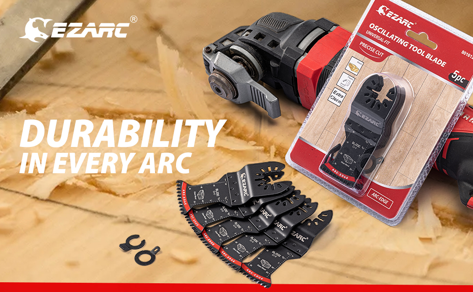 EZARC 5PCS Arc Edge Multitool Blade 