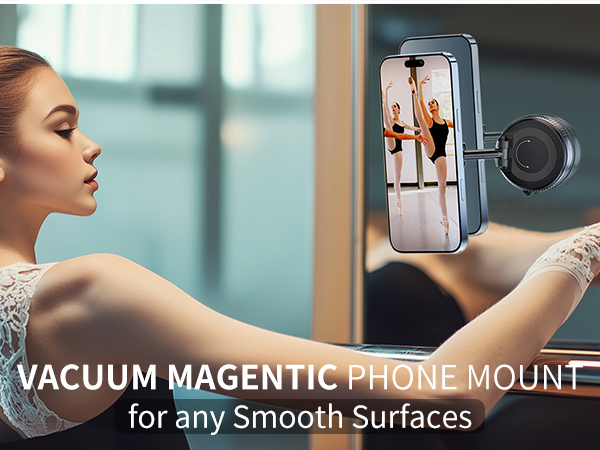 Vacuum Magentic Phone Mount for yoga
