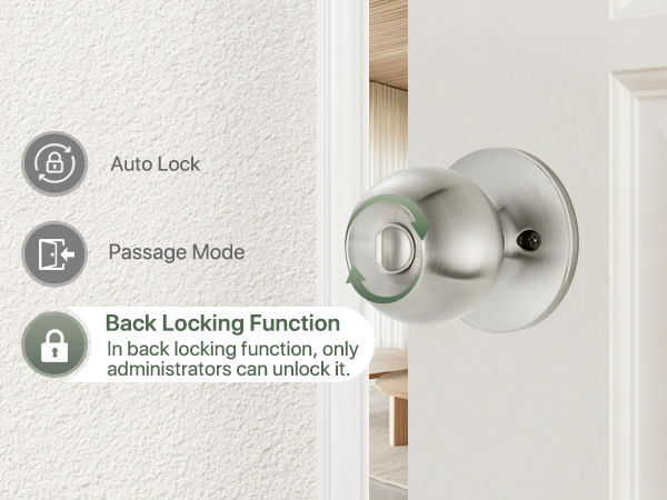 back locking function