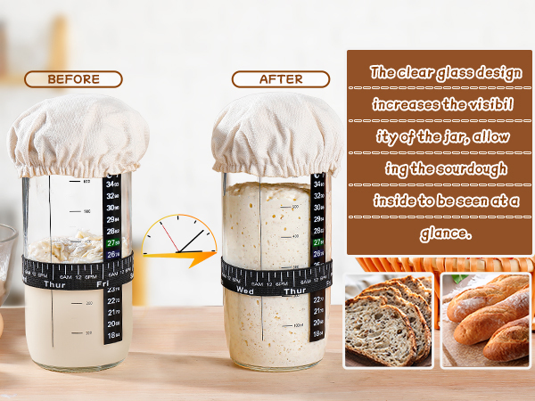 sourdough starter jar