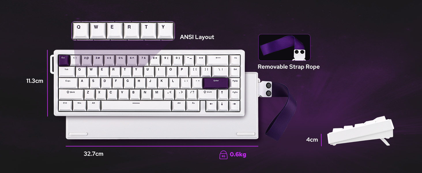 HE68 Wired Magnetic Gaming Keyboard