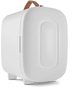 FANSEXPERT Mini Fridge for Bedroom, 4 Liter/6 Cans Skincare Small Refrigerator, AC/DC Portable Mi...