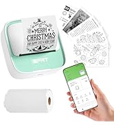 iDPRT Sticker Printer Portable Mini Printer, Bluetooth Thermal Inkless Sticker Maker Machine with...