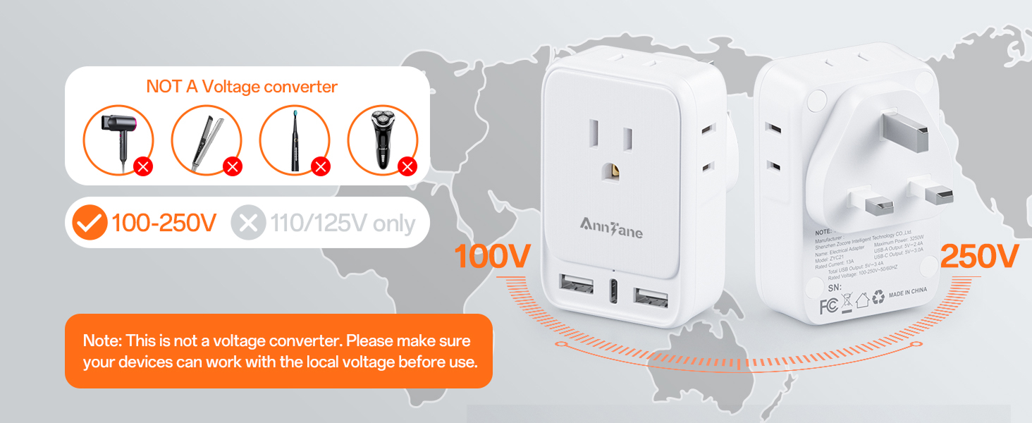 us to UK plug adapter